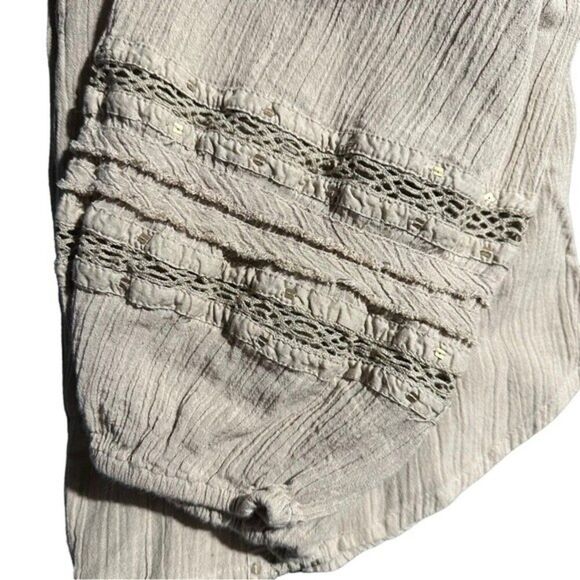 Free People Summer Stars Button Down Shirt Sz XS - Picture 13 of 15